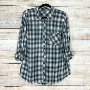 KUT from the KLOTH Check Plaid Button Down Shirt